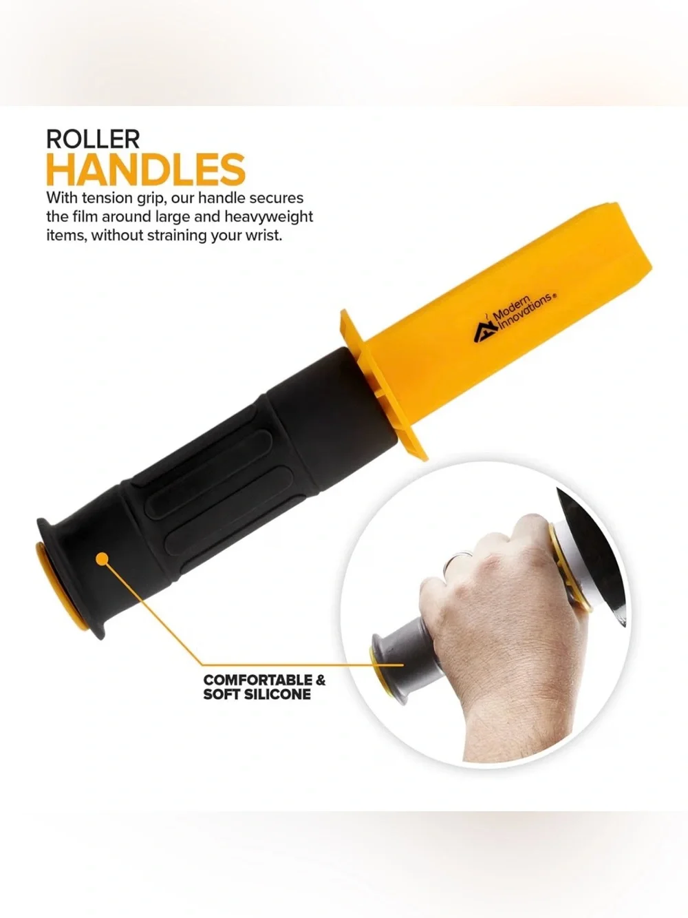 Modern Innovations 15” Black Stretch Wrap Roll with Handles NEW IN BOX